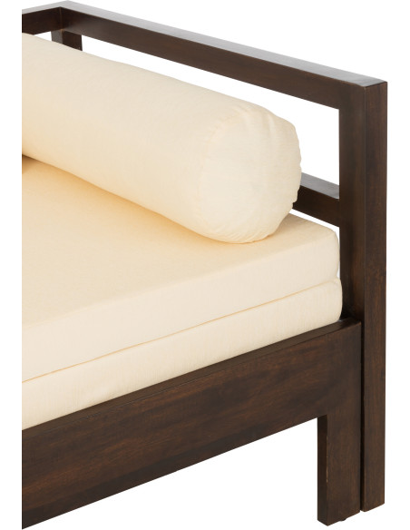 Canapé Daybed en bois de manguier marron 163 cm - 8