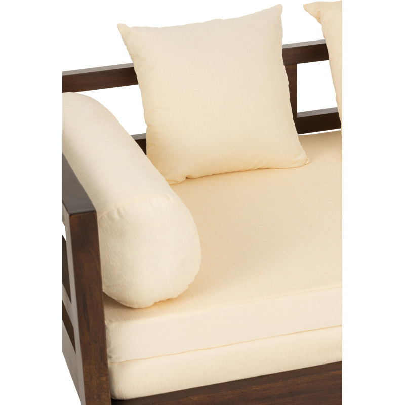 Canapé Daybed en bois de manguier marron 163 cm - 9