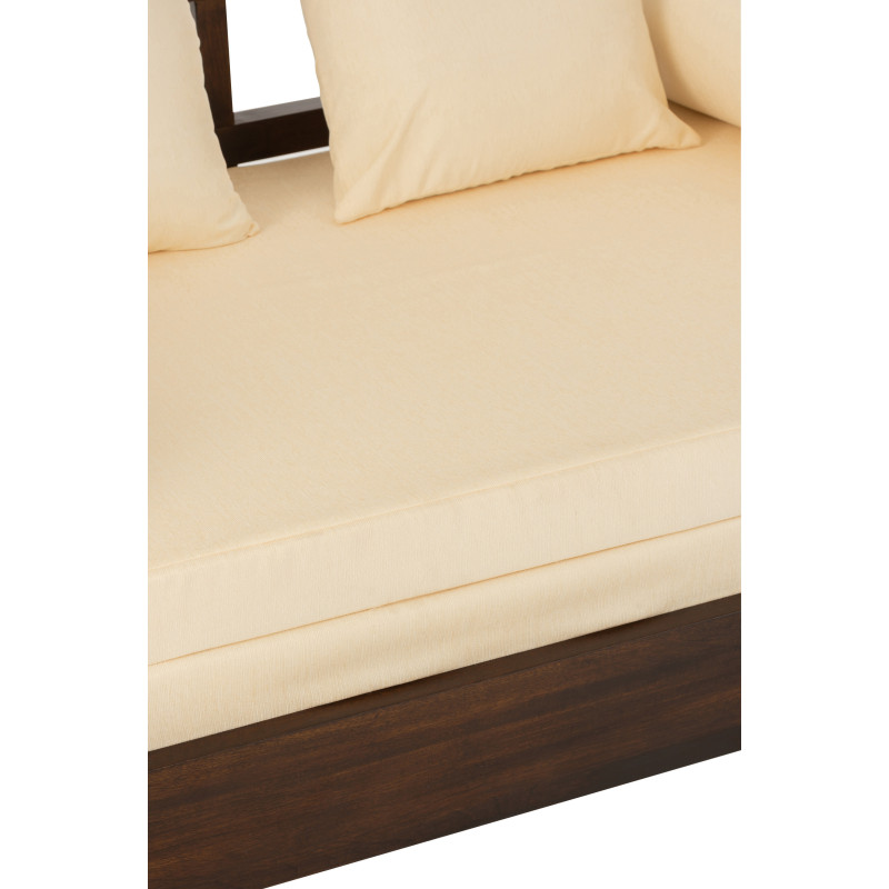 Canapé Daybed en bois de manguier marron 163 cm - 10