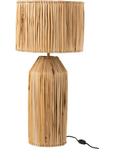 Lampe à poser XL Hanna en Feuille de bananier Naturel - 1