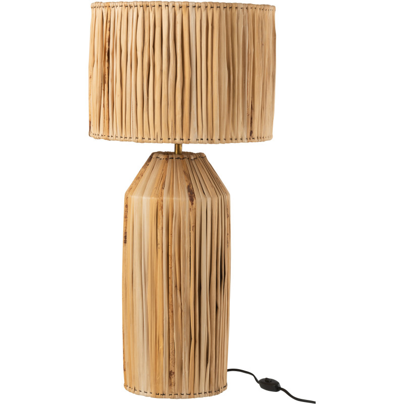 Lampe à poser XL Hanna en Feuille de bananier Naturel - 1