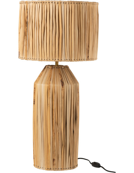 Lampe à poser XL Hanna en Feuille de bananier Naturel - 1