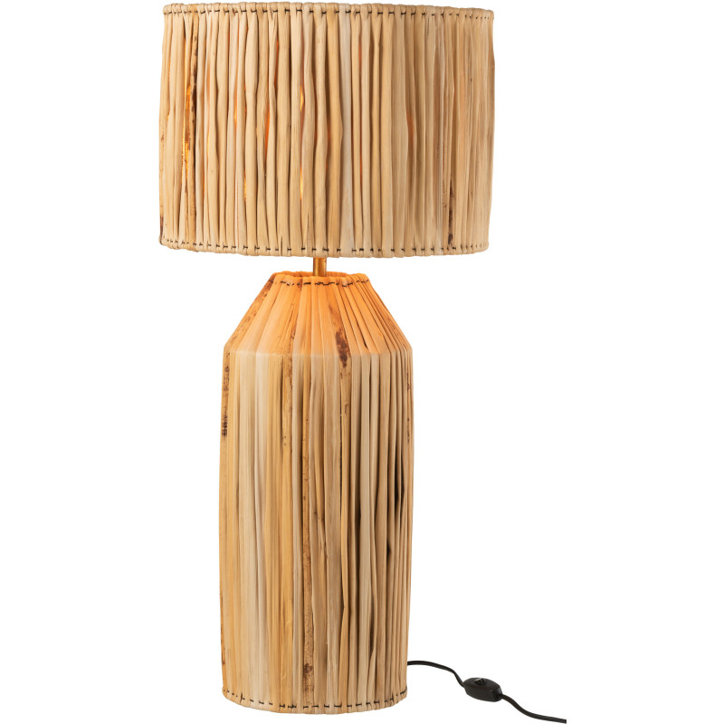 Lampe à poser XL Hanna en Feuille de bananier Naturel - 3