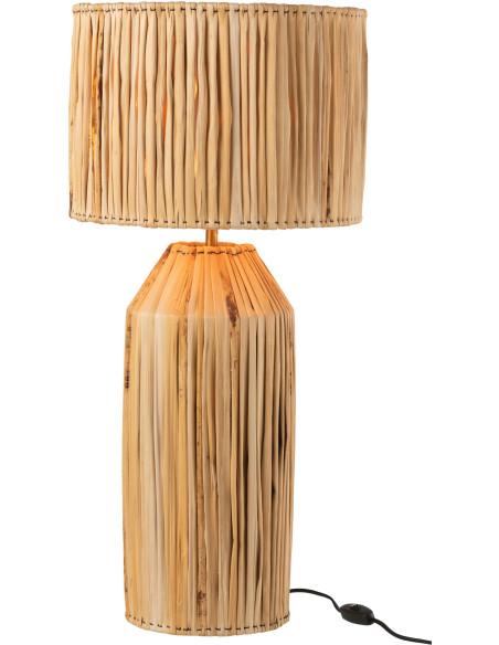 Lampe à poser XL Hanna en Feuille de bananier Naturel - 3