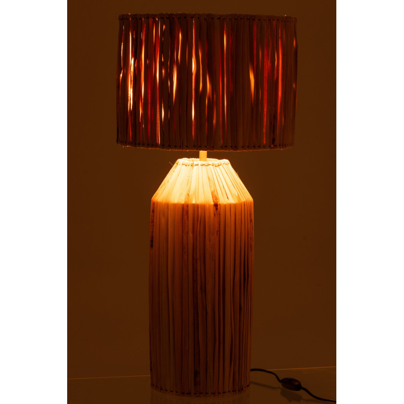 Lampe à poser XL Hanna en Feuille de bananier Naturel - 4