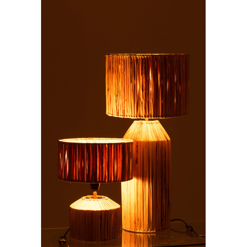 Lampe à poser XL Hanna en Feuille de bananier Naturel - 7