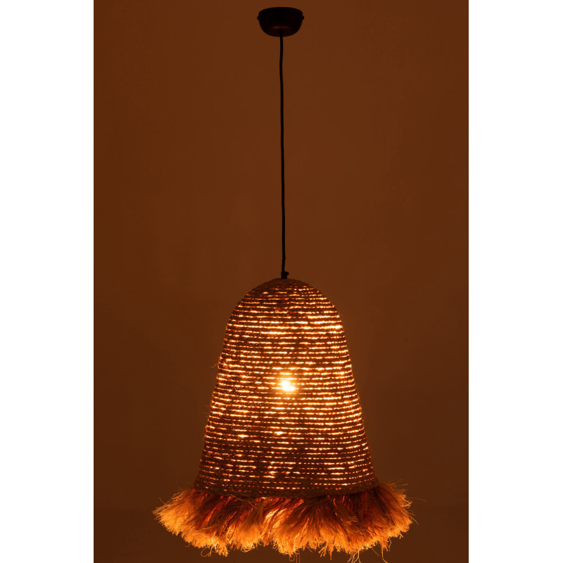 Suspension Ozie 45 cm en Feuille de bananier Naturel Métal - 3