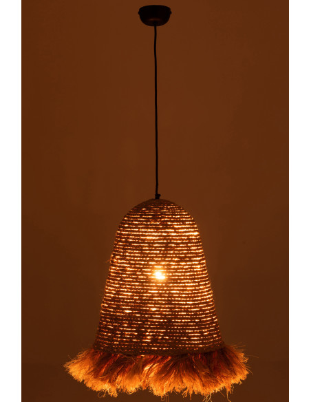 Suspension Ozie 45 cm en Feuille de bananier Naturel Métal - 3