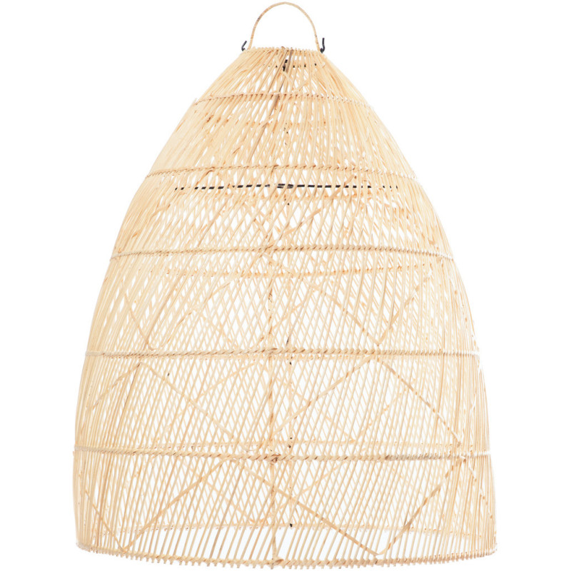 Abat-jour pour suspension 65 cm Rotin Naturel The Twister - 1