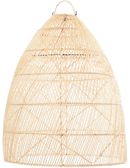 Abat-jour pour suspension 65 cm Rotin Naturel The Twister - 1