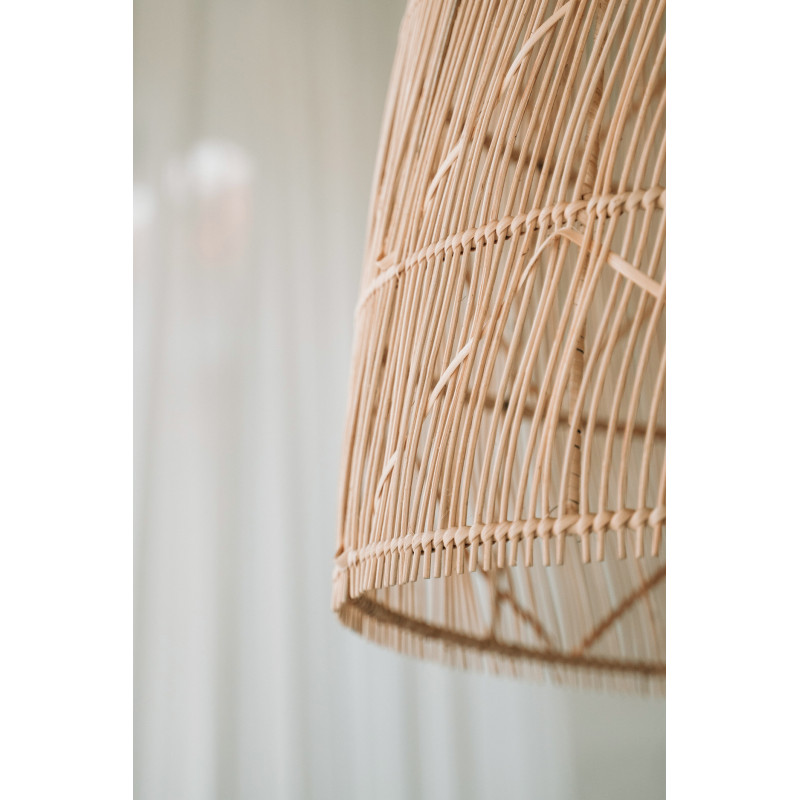 Abat-jour pour suspension 65 cm Rotin Naturel The Twister - 2