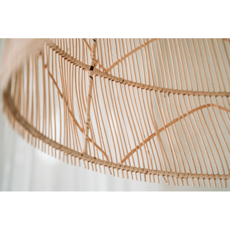 Abat-jour pour suspension 65 cm Rotin Naturel The Twister - 3