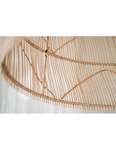 Abat-jour pour suspension 65 cm Rotin Naturel The Twister - 3