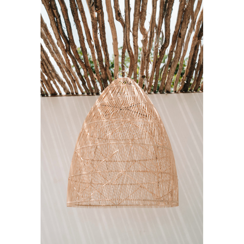 Abat-jour pour suspension 65 cm Rotin Naturel The Twister - 4