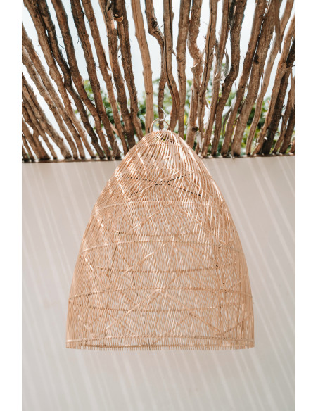 Abat-jour pour suspension 65 cm Rotin Naturel The Twister - 4