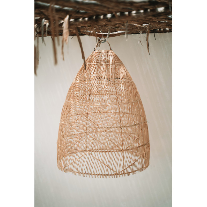 Abat-jour pour suspension 65 cm Rotin Naturel The Twister - 5