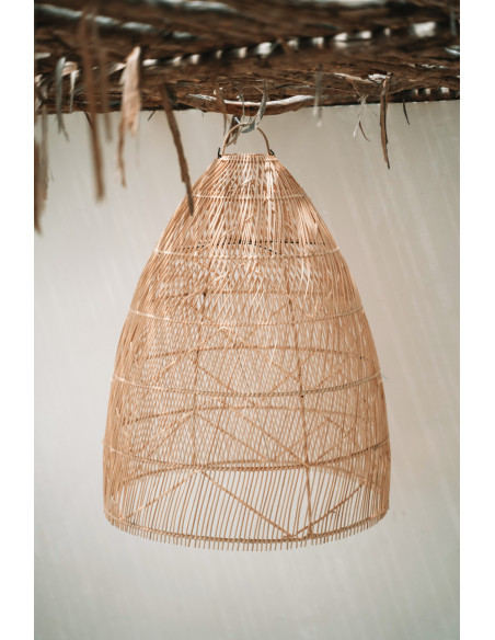 Abat-jour pour suspension 65 cm Rotin Naturel The Twister - 5