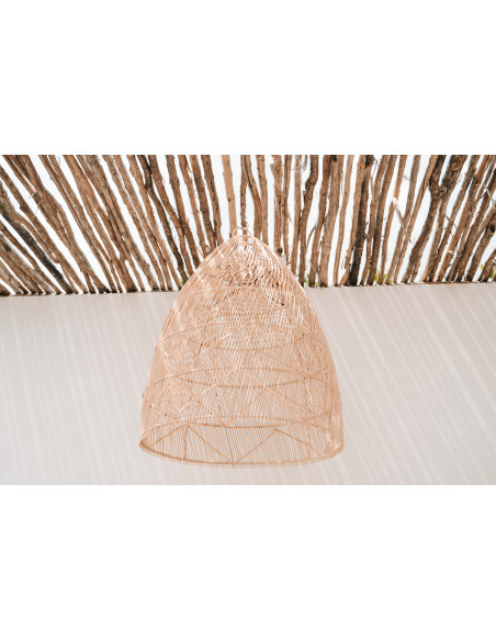 Abat-jour pour suspension 65 cm Rotin Naturel The Twister - 6