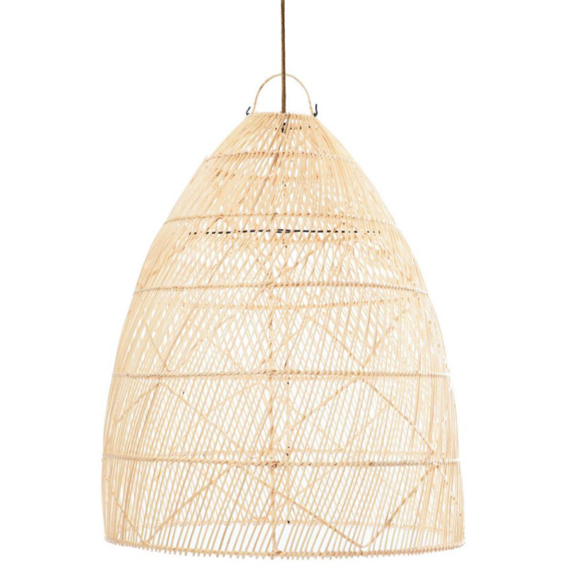 Abat-jour pour suspension 65 cm Rotin Naturel The Twister - 9