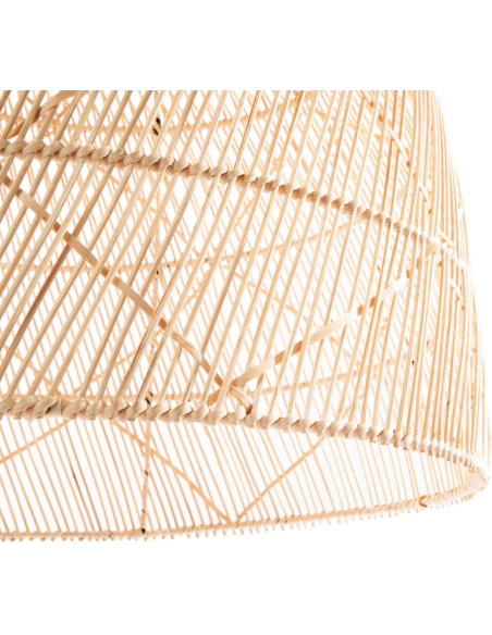Abat-jour pour suspension 65 cm Rotin Naturel The Twister - 10