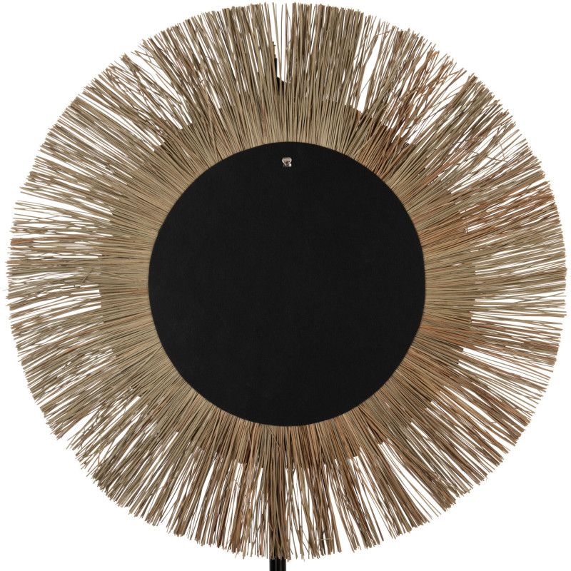 Miroir Mural Rond XXL Mendi en Herbe Naturel - 2
