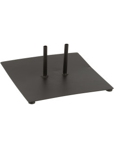 Pied double design pour décoration de jardin 30 cm en Métal Noir Jardin moderne - 1