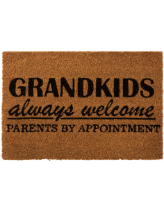 Paillasson original extérieur 60x40 en Coco Naturel Noir Grandkids - 1