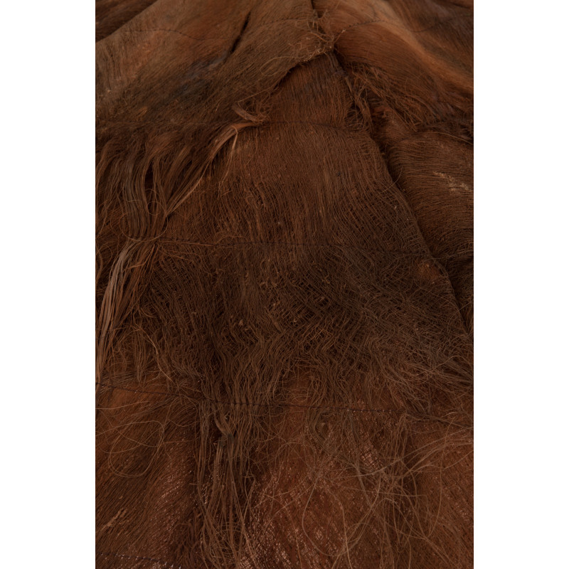 Parasol Rond 290 cm en Feuille de cocotier Marron Bois Niu - 4