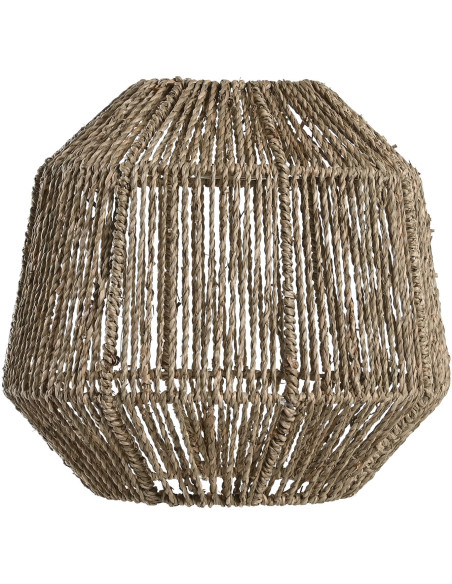 Abat jour balinais pour suspension Diamètre 30 cm en Herbe marine Naturel Pande - 1