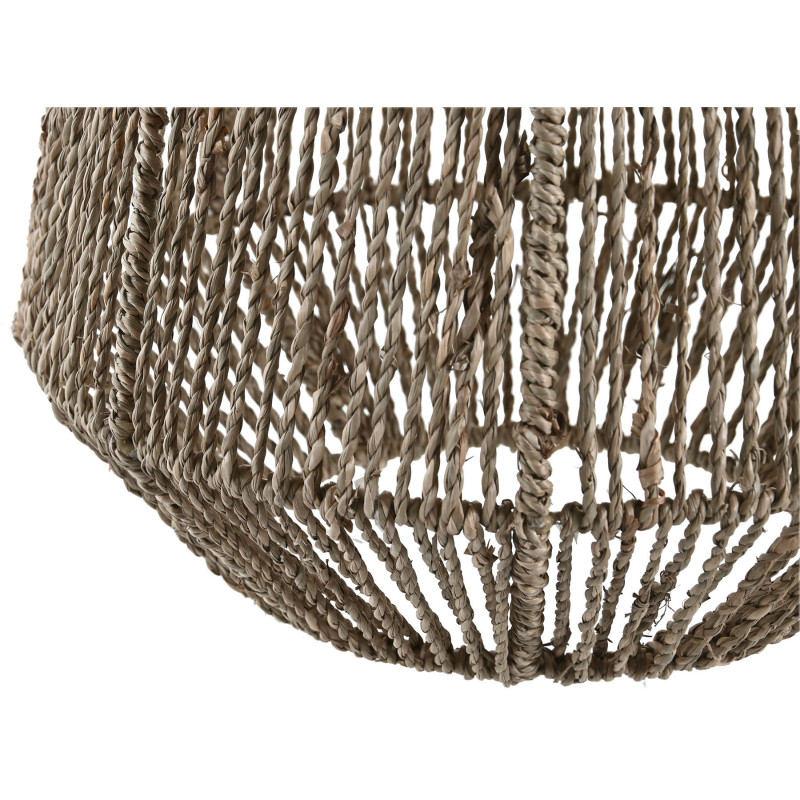 Abat jour balinais pour suspension Diamètre 30 cm en Herbe marine Naturel Pande - 3