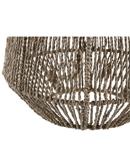 Abat jour balinais pour suspension Diamètre 30 cm en Herbe marine Naturel Pande - 3