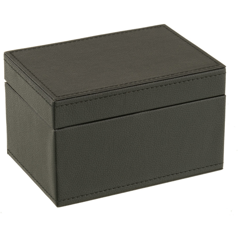 Coffret Jeux de cartes en simili noir - 1