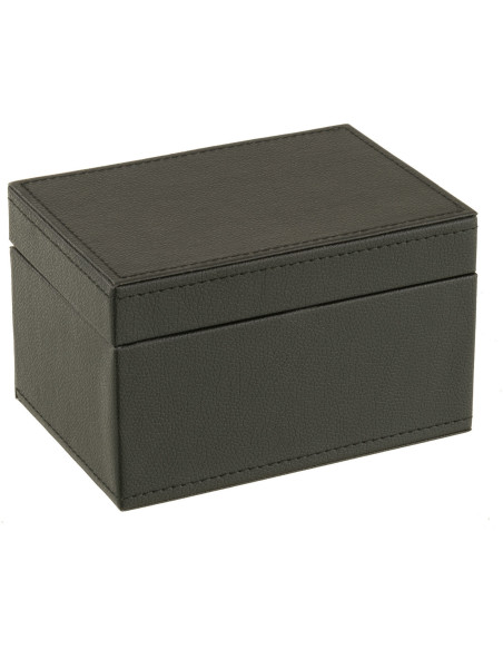 Coffret Jeux de cartes en simili noir - 1