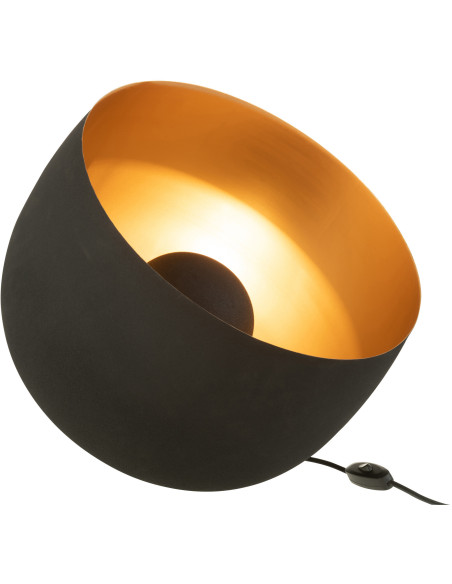 Lampe à poser XL Spot Josh en Métal Noir Doré - 2