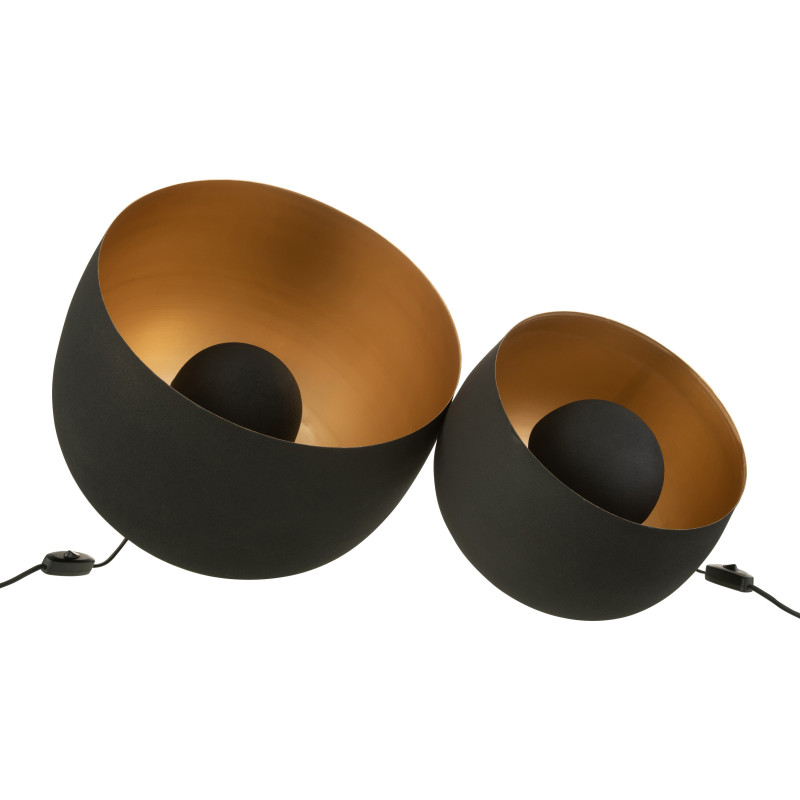 Lampe à poser XL Spot Josh en Métal Noir Doré - 5