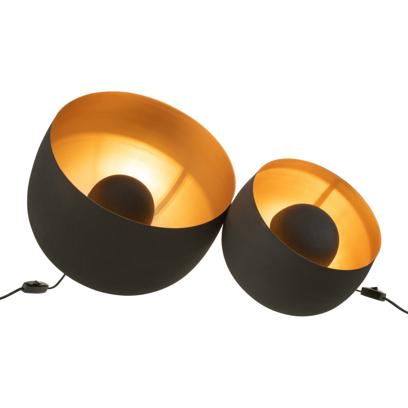 Lampe à poser XL Spot Josh en Métal Noir Doré - 6