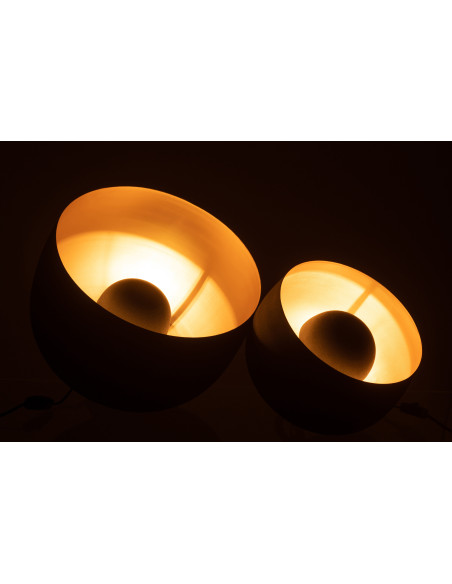 Lampe à poser XL Spot Josh en Métal Noir Doré - 7