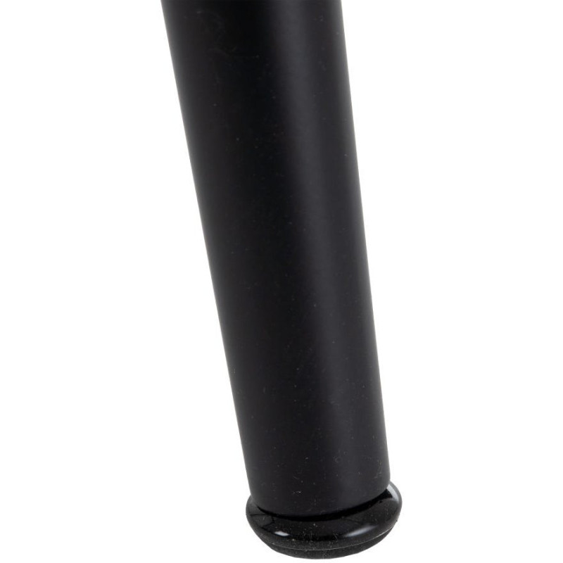 Table à manger Rectangulaire 6 personnes en Verre Transparent Métal Noir Bois de hêtre Naturel Dianna - 8