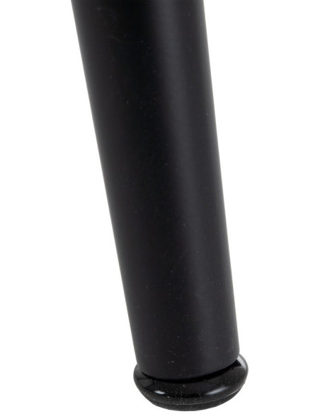 Table à manger Rectangulaire 6 personnes en Verre Transparent Métal Noir Bois de hêtre Naturel Dianna - 8