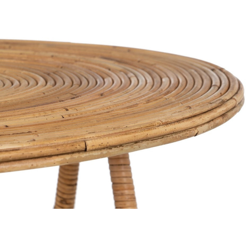 Table d'appoint Ronde en Rotin Naturel Rattan (Lot de 2) - 2