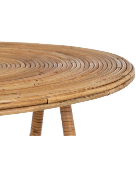 Table d'appoint Ronde en Rotin Naturel Rattan (Lot de 2) - 2