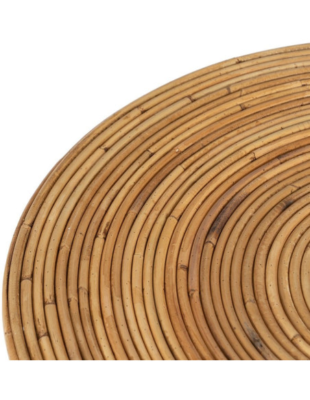 Table d'appoint Ronde en Rotin Naturel Rattan (Lot de 2) - 3