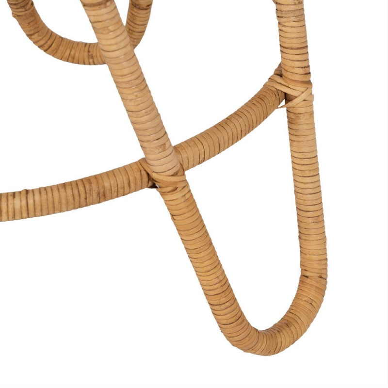 Table d'appoint Ronde en Rotin Naturel Rattan (Lot de 2) - 4