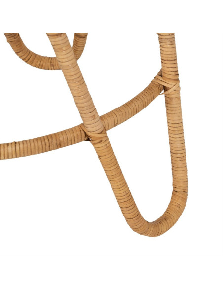 Table d'appoint Ronde en Rotin Naturel Rattan (Lot de 2) - 4