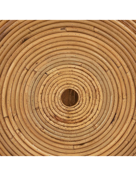 Table d'appoint Ronde en Rotin Naturel Rattan (Lot de 2) - 5