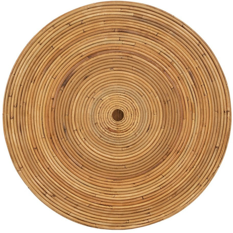 Table d'appoint Ronde en Rotin Naturel Rattan (Lot de 2) - 8