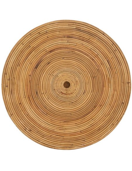 Table d'appoint Ronde en Rotin Naturel Rattan (Lot de 2) - 8