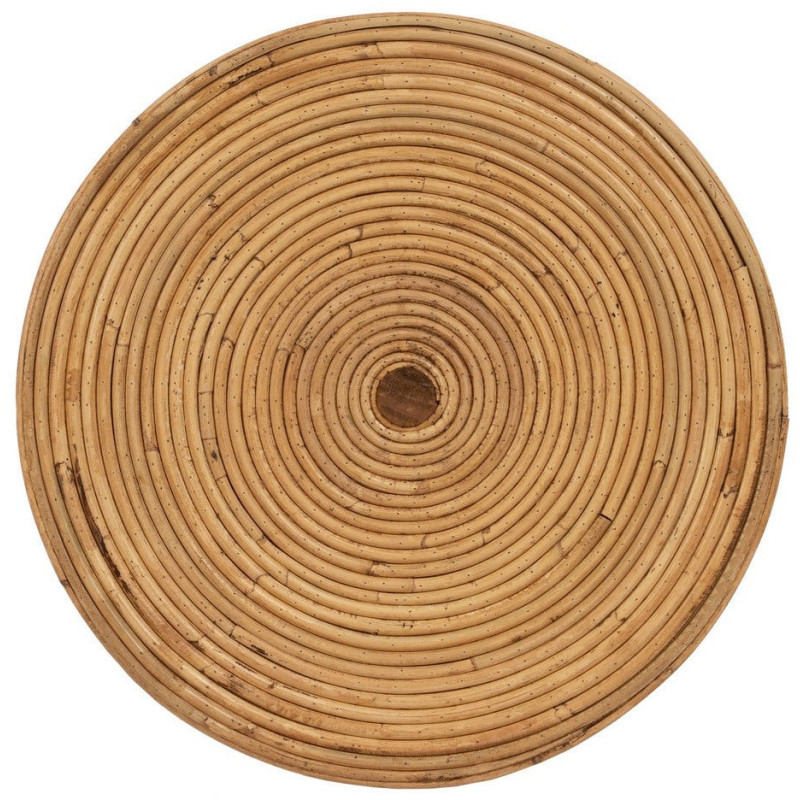 Table d'appoint Ronde en Rotin Naturel Rattan (Lot de 2) - 9