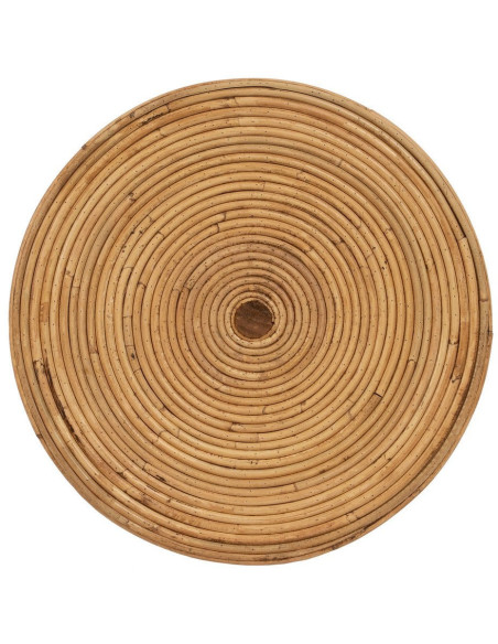 Table d'appoint Ronde en Rotin Naturel Rattan (Lot de 2) - 9
