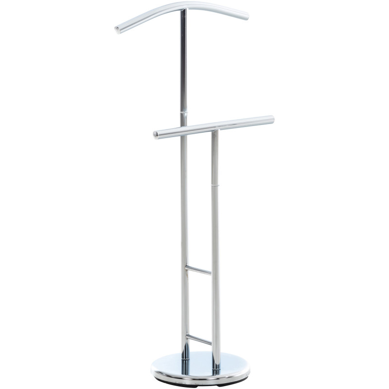 Valet de nuit porte vêtements design en Métal Argenté Benson - 1